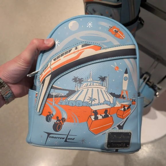 NWT 🌟 Magic Kingdom Loungefly Disney Parks Mini Backpack Tomorrowland - Picture 1 of 5